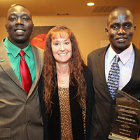 Guor Marial and King Deng of South Sudan